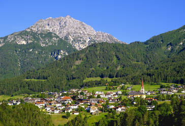 Telfes im Stubai mit Ampferstein, Stubaital, Tirol, �sterreich - SIEF08883