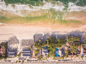 Aerial view of Fortaleza beach, Brazil. - AAEF01532