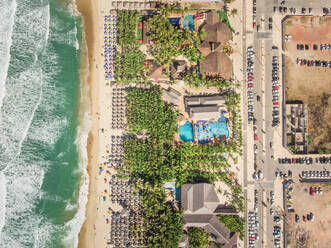 Aerial view of Fortaleza beach, Brazil. - AAEF01538