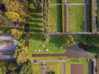 Aerial view of a park in Rotterdam, The Netherlands. - AAEF01675