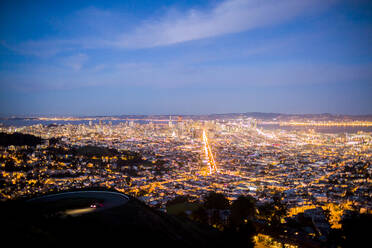 Luftaufnahme des Stadtbilds von San Francisco, Kalifornien, Vereinigte Staaten - BLEF14349