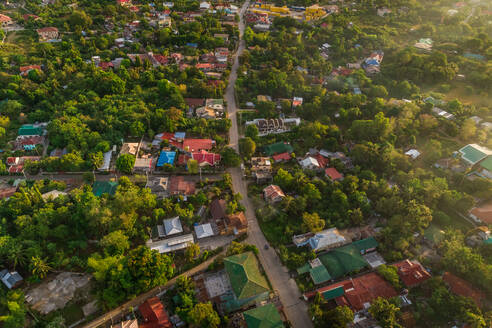 Aerial view of residential district of Fort San Pedro, philippines. - AAEF01825