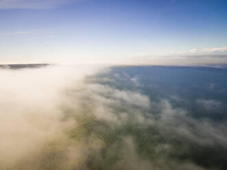 Aerial view of the baltic sea through the clouds in Estonia. - AAEF02047