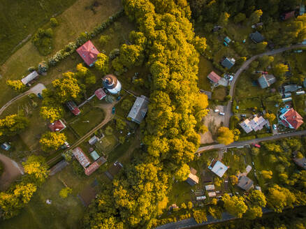 Aerial view of Suurupi lighthouse and campus in Estonia. - AAEF02173