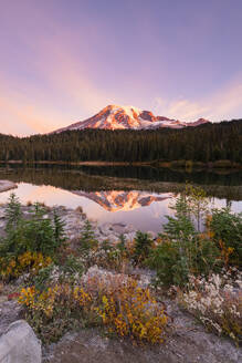 Reflection Lake, Mount Rainier National Park, Bundesstaat Washington, Vereinigte Staaten von Amerika, Nordamerika - RHPLF00213