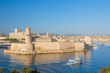 Fort Saint Jean, Marseille, Bouches du Rhone, Provence, Provence-Alpes-Cote d'Azur, Frankreich, Mittelmeer, Europa - RHPLF00296