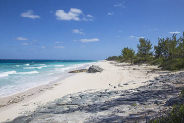 Strand bei Nippers Bar, Great Guana Cay, Abaco Inseln, Bahamas, Westindische Inseln, Mittelamerika - RHPLF00406