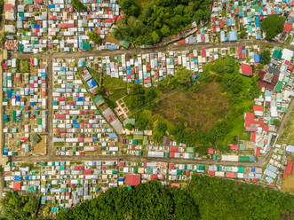 Aerial abstract view of residential district of Cebu city, Philippines. - AAEF02426