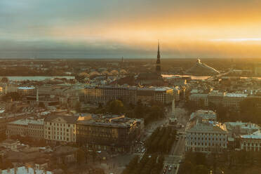 Blick auf die Stadt von oben, Riga, Lettland - TAMF02086