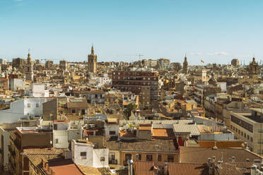 View of city center from above, Valencia, Spain - TAMF02126