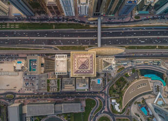 Aerial view of Al Yaqoub Tower rooftop In Dubai, U.A.E. - AAEF02728