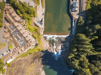 Aerial view of Snoqualmie Falls in Washington, USA. - AAEF03006