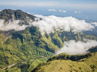 Aerial view of Mount Rinjani National Park in Lombok Island of Indonesia. - AAEF03101