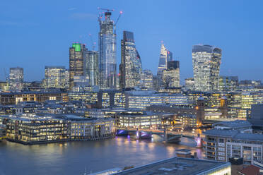 Skyline der Stadt London von der Tate aus, London, England, Vereinigtes Königreich, Europa - RHPLF00436