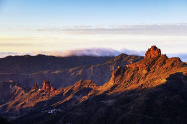 Roque Bentayga, Gran Canaria, Kanarische Inseln, Spanien, Atlantik, Europa - RHPLF00473