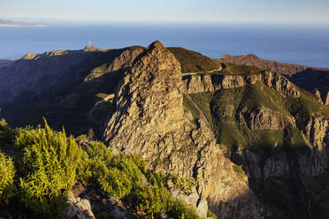 Roque de Agando, Garajonay-Nationalpark, UNESCO-Weltkulturerbe, La Gomera, Kanarische Inseln, Spanien, Atlantik, Europa - RHPLF00486