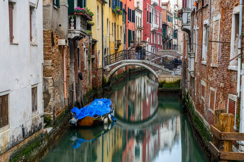 Kanal in Venedig, UNESCO-Weltkulturerbe, Venetien, Italien, Europa - RHPLF00646