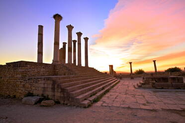 Excavated Roman City, Volubilis, UNESCO World Heritage Site, Morocco, North Africa, Africa - RHPLF00950