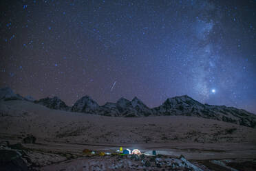 Ama Dablam Base Camp, Khumbu (Everest) Region, Nepal, Himalayas, Asia - RHPLF01013