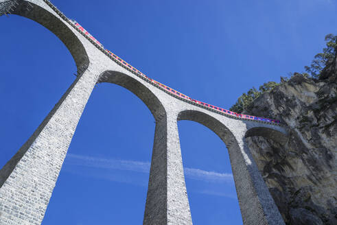 Landwasser Viadukt, Filisur, Graubünden, Schweizer Alpen, Schweiz, Europa - RHPLF01081