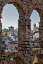 Das antike römische Aquädukt von Segovia, UNESCO-Weltkulturerbe, Segovia, Kastilien und Leon, Spanien, Europa - RHPLF01084