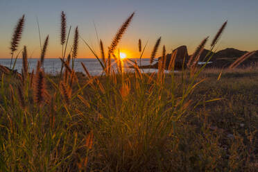 Sonnenuntergang entlang der Küste am Himalaya Beach, Sonora, Mexiko, Nordamerika - RHPLF01134