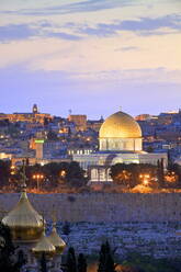Blick auf Jerusalem, UNESCO-Weltkulturerbe, vom Ölberg aus, Jerusalem, Israel, Naher Osten - RHPLF01142