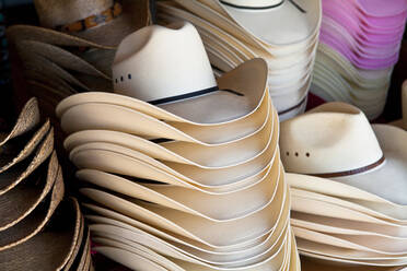 Cowboy hats, Fredericksburg, Texas, United States of America, North America - RHPLF01225