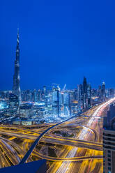 Burj Khalifa and Dubai skyline, Dubai, United Arab Emirates, Middle East - RHPLF01284