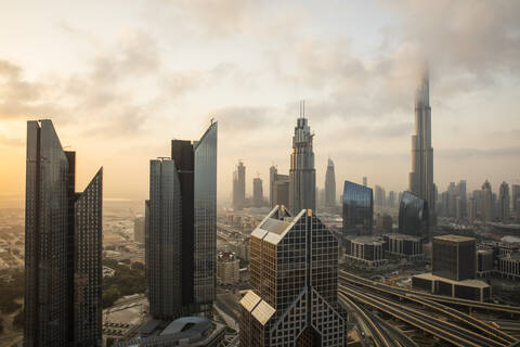 Burj Khalifa, Dubai, Vereinigte Arabische Emirate, Naher Osten, lizenzfreies Stockfoto