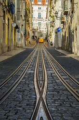 Blick auf die Bica-Seilbahn, Lissabon, Portugal, Europa - RHPLF01477