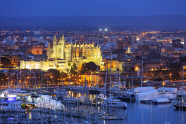 Kathedrale La Seu, Palma de Mallorca, Mallorca, Balearische Inseln, Spanien, Mittelmeer, Europa - RHPLF01566