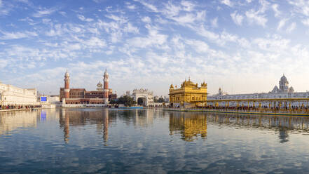 Der Goldene Tempel (Harmandir Sahib) und Amrit Sarovar (Nektarbecken) (Nektarsee), Amritsar, Punjab, Indien, Asien - RHPLF01592