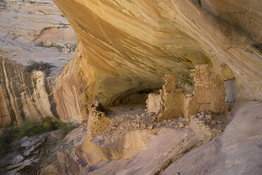 Anasazi-Ruinen, Monarch-Höhle, Butler Wash, bei Bluff, Utah, Vereinigte Staaten von Amerika, Nordamerika - RHPLF01757