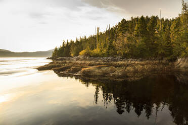 Winstanley Island late afternoon reflections, Misty Fjords National Monument, Tongass National Forest, Ketchikan, Alaska, United States of America, North America - RHPLF01805