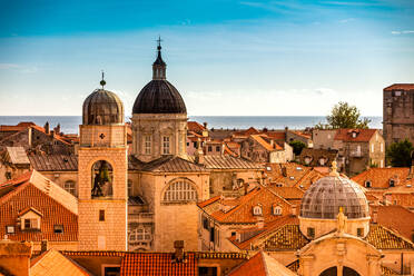 Panoramablick auf Dubrovnik, Kroatien, Europa - RHPLF01840