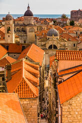 Panoramablick auf Dubrovnik, Kroatien, Europa - RHPLF01841