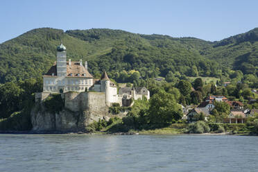 Schloss Schonbuhel and River Danube, Wachau Valley, Lower Austria, Austria, Europe - RHPLF01962