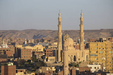 Blick auf die Skyline von Assuan, Assuan, Oberägypten, Ägypten, Nordafrika, Afrika - RHPLF01982
