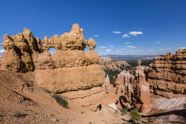 Blick auf Hoodoo-Formationen vom Navajo Loop Trail im Bryce Canyon National Park, Utah, Vereinigte Staaten von Amerika, Nordamerika - RHPLF02059