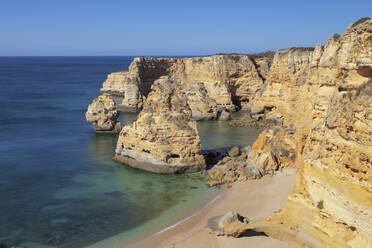 Praia da Marinha Strand, Felsenküste, Lagoa, Algarve, Portugal, Europa - RHPLF02072