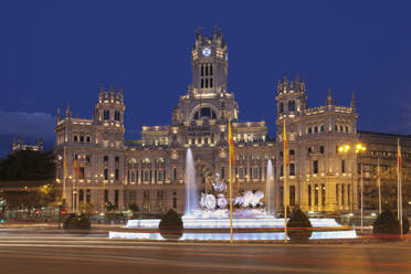 Plaza de la Cibeles, Springbrunnen und Palacio de Comunicaciones, Madrid, Spanien, Europa - RHPLF02215