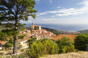 Dorf Poggio auf den Hügeln des Monte Capanne, Marciana, Insel Elba, Provinz Livorno, Toskana, Italien, Europa - RHPLF02282