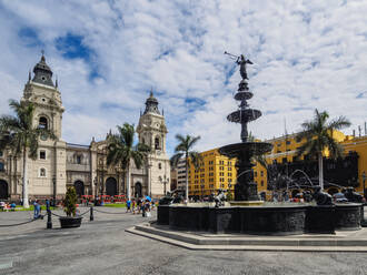 Kathedrale St. Johannes der Apostel und Evangelist, Plaza de Armas, Lima, Peru, Südamerika - RHPLF02298