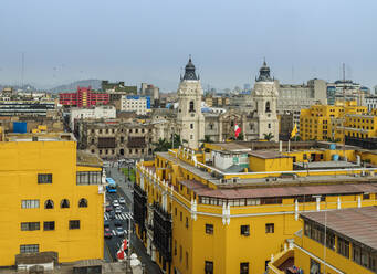 Altstadt und Kathedrale, Blick von oben, Lima, Peru, Südamerika - RHPLF02303