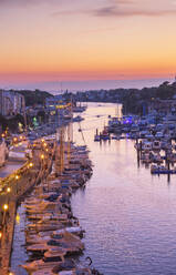 Historic old harbor, Ciutadella, Menorca, Balearic Islands, Spain, Mediterranean, Europe - RHPLF02351