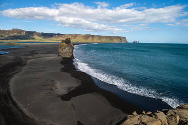 Black sand beach near Vik, Iceland, Polar Regions - RHPLF02382