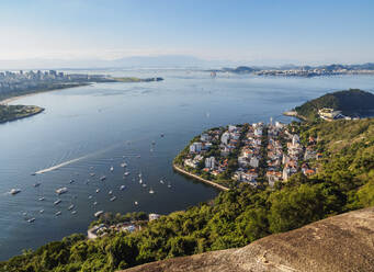 Urca Neighbourhood, elevated view, Rio de Janeiro, Brazil, South America - RHPLF02453
