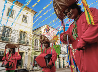 Sao Joao Festival decorations in Pelourinho, Old Town, Salvador, State of Bahia, Brazil, South America - RHPLF02462