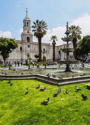 Kathedrale, Plaza de Armas, Arequipa, Peru, Südamerika - RHPLF02479